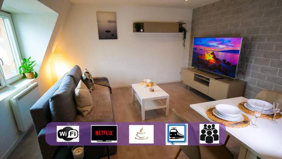 #4 Très beau appartement T3 Neuf, tout confort, Mulhouse centre ville Esterno foto